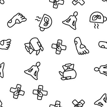 Naturopathy Therapy Vector Seamless Pattern