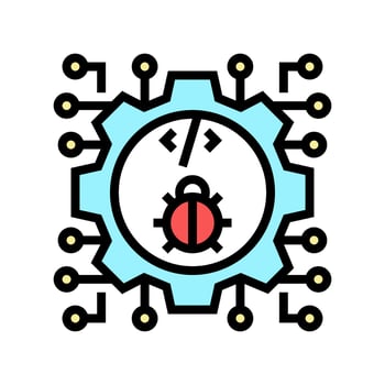 development debug color icon vector illustration
