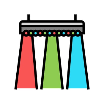 multicolored concert lighting color icon vector illustration