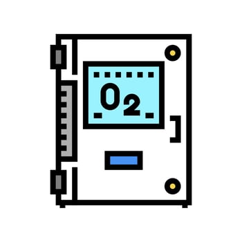 pool ozonator color icon vector illustration
