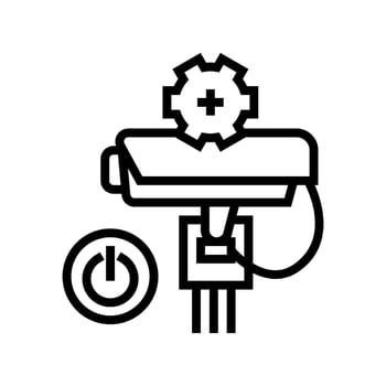 electrical connection line icon vector illustration