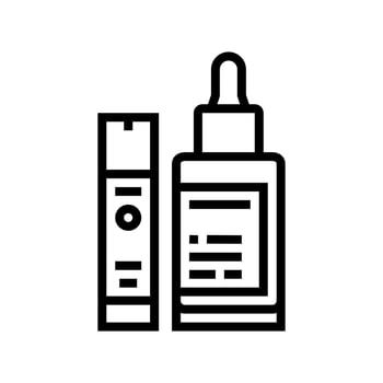 firming serum line icon vector illustration