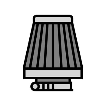 air filter motorcycle color icon vector illustration