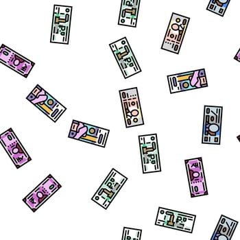 Currency International Finance Vector Seamless Pattern