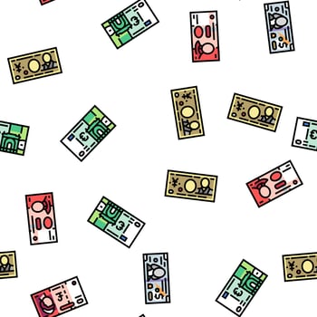 Currency International Finance Vector Seamless Pattern