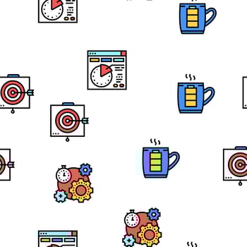 Productivity Manage Vector Seamless Pattern