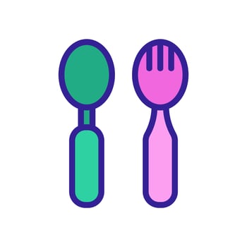 child grooming icon vector. Isolated contour symbol illustration vector