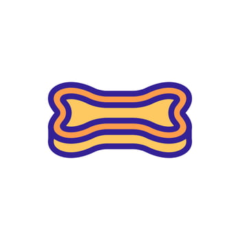 game bone for dog icon vector outline illustration