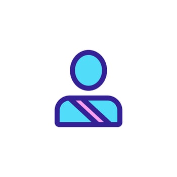 Driver icon vector. Isolated contour symbol illustration vector