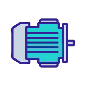 electric motor icon vector outline illustration