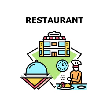 Restaurant Food Vector Concept Color Illustration