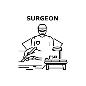 Surgeon icon vector illustration