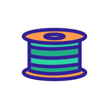 Optical cable icon vector. Isolated contour symbol illustration vector
