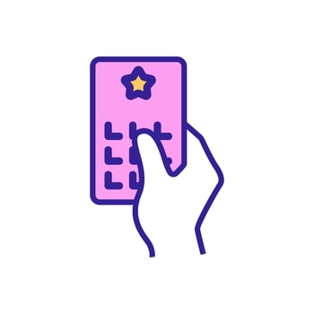 lottery ticket icon vector outline illustration