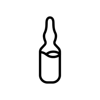 serum ampoules icon vector outline illustration