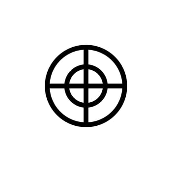 Target icon vector. Isolated contour symbol illustration vector