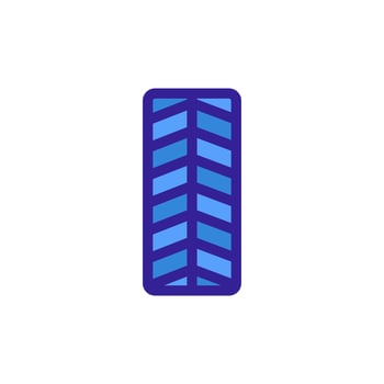 tire icon vector. Isolated contour symbol illustration vector