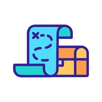 beaming with jewels chest icon vector illustration