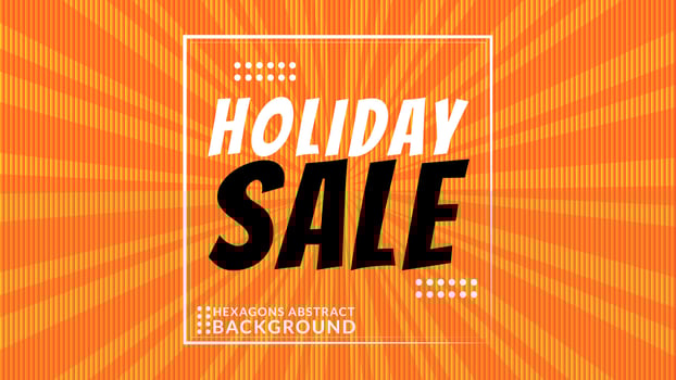 holiday sale retro background. good for retail promo campaign vector