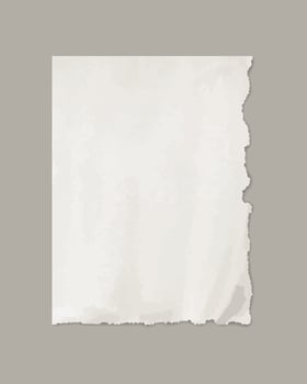 Torn paper, vintage sticker with design space vector