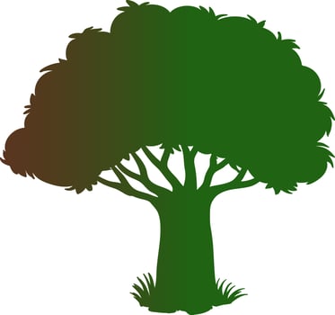 Smlooet trees with gradient. vector