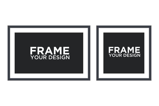 Photo frame mockup template color editable. Photo frame isolated vector sign isolated illustration for graphic and web design.