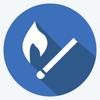 Icon Match. suitable for House symbol. long shadow style. simple design editable. design template vector. simple illustration vector
