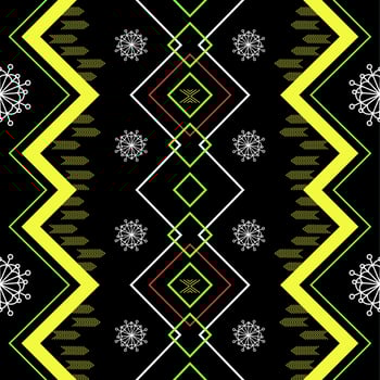 Ikat geometric folklore ornament. Tribal ethnic vector texture. Seamless striped pattern in Aztec style. Figure tribal embroidery. Indian, Scandinavian, Gyp sy, Mexican, folk pattern.ikat pattern