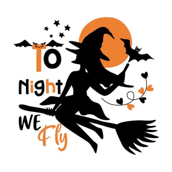 Halloween quotes designed in doodle style in black and orange tones on white background for Halloween themed decorations, t-shirt designs, bag designs, mugs, fabric patterns, t-shirt designs, cards vector