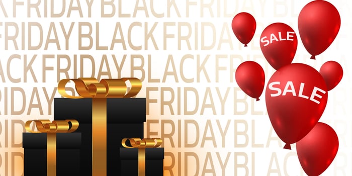 Black Friday Super Sale. Banner, poster on dark background. podium for sale vector