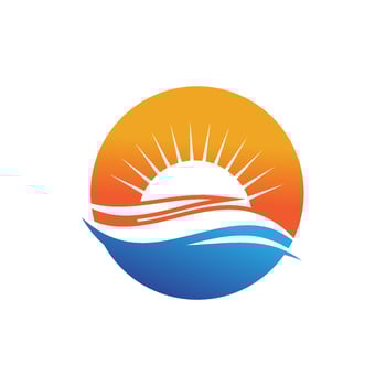 River vector icon illustration logo design
