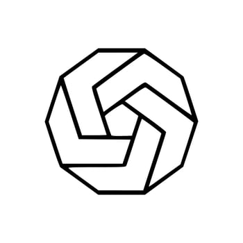 geometric icon logo geometric  abstract element vector