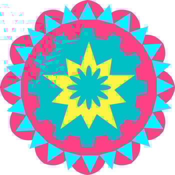 element mandala on white background vector