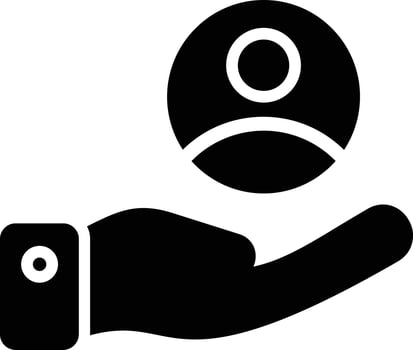 Personal Glyph Icon vector