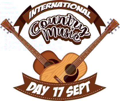 International Country Music Poster Design vector