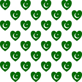 seamless background symbol flag national pakistan vector