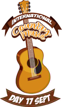 International Country Music Poster Design vector
