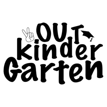Out kinder gerten graphic vector