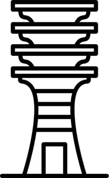 Djed Outline Icon vector