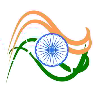 Indian flag design vector
