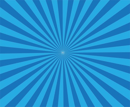 retro blue background ray. blue background in pop art style. vector