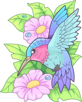 cute cartoon bird vector