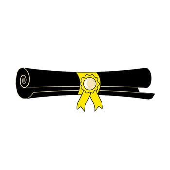 University Graduation Diploma Certificate vector
