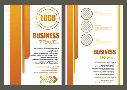 bussines travel flayer banner template vector