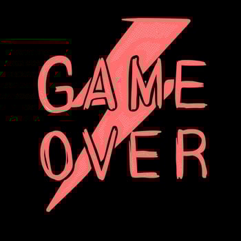 Game over illustration vector for tshirt jacket hoodie can be used for stickers etc