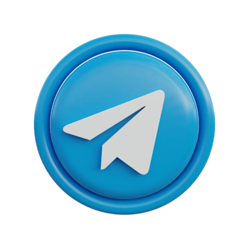3d social media icons telegram png