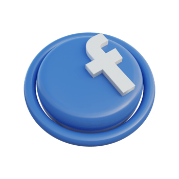 3d social media icons isometric facebook png