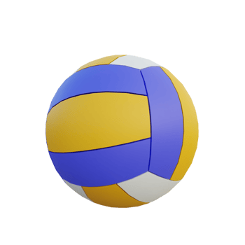 volley ball 3d element png