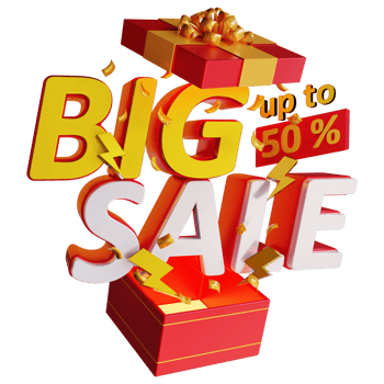 3d flash big sale text effect png