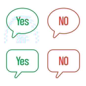 Speech bubbles with text. Feedback icons vector design.